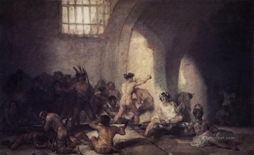 Francisco Goya Painting - The Madhouse Francisco de Goya
